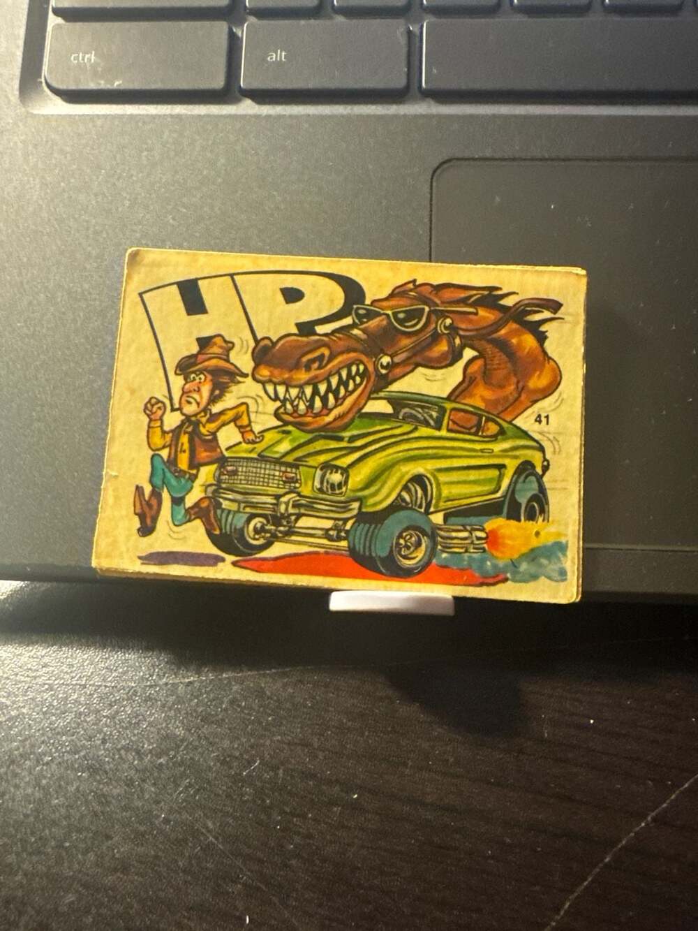 Vintage 1970 Donruss Odd Rods All Stars Sticker #41 HP Horsepower